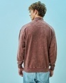 Shop Men's Maroon Textured Oversized Sweatshirt-Full