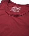 Shop Men's Maroon TypoGraphic Printed T-shirt-Full