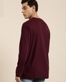 Shop Men's Maroon Typography Oversized T-shirt-Design