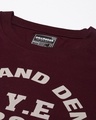 Shop Men's Maroon Typography Oversized T-shirt