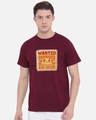 Shop Men's Maroon Wanted for Being Too Cute Graphic Printed T-shirt-Front