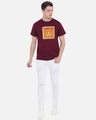 Shop Men's Maroon Wanted for Being Too Cute Graphic Printed T-shirt-Full