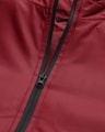 Shop Men's Maroon Zipped Jacket