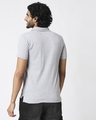 Shop Men's Melange Polo T-Shirt-Full