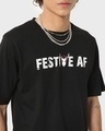 Shop Men's Men's Printed Apple Cut Christmas Festive Oversized T-shirt