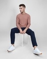 Shop Men's Mexican Pink Waffle Slim Fit Sweater