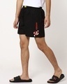 Shop Men's Black Mickey Jump(DL) Graphic Printed Boxers-Front
