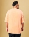 Shop Men's Orange Mickey Smiling Graphic Printed Oversized Plus Size Acid Wash T-shirt-Design