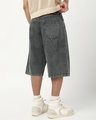Shop Men's Mid Grey Washed Straight Fit Shorts-Design