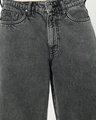Shop Men's Mid Grey Washed Straight Fit Shorts