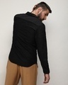 Shop Men's Midnight Black Textured Shirt-Design