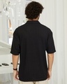 Shop Men's Midnight Black Textured Oversized Shirt-Design