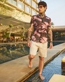 Shop Men's Midnight Black & Violet Purple Tie & Dye Shirt-Full