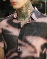 Shop Men's Midnight Black & Violet Purple Tie & Dye Shirt
