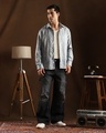Shop Men's Midnight Black Washed Straight Fit Cargo Carpenter Jeans-Full