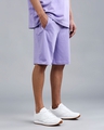 Shop Men's Mindful Purple Jogger Shorts-Design