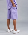 Shop Men's Mindful Purple Jogger Shorts-Full