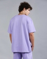 Shop Men's Purple Super Loose Fit T-shirt-Full