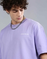 Shop Men's Purple Super Loose Fit T-shirt