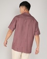 Shop Men's Mocha Brown Embroidered Relaxed Fit Shirt-Design