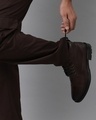 Shop Men's Mocha Brown Loose Comfort Fit Cargo Parachute Pants