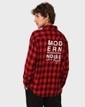 Shop Men's Modern Noise Red Checks Relaxed Fit Shirt