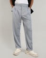 Shop Men's Moon Grey Pants-Front