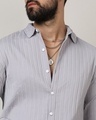 Shop Men's Moon Grey Textured Shirt