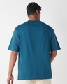 Shop Men's Morrocan Blue Oversized T-shirt-Full