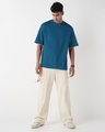Shop Men's Morrocan Blue Oversized T-shirt