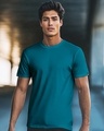Shop Men's Morrocan Blue T-shirt-Front