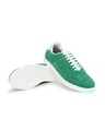 Shop Men's Moss Green & White Color Block Low-Top Sneakers-Design