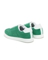 Shop Men's Moss Green & White Color Block Low-Top Sneakers