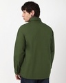 Shop Men's Moss Green Batch Printed Oversized Shirt-Design