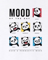 Shop Men's White MOTD Panda Graphic Printed Plus Size T-shirt-Full
