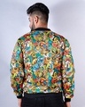 Shop Men's Multicolor Abstract Printed Relaxed Fit Velvet Jacket-Full