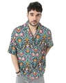 Shop Men's Multicolor All Over Floral Printed Relaxed Fit Shirt-Front