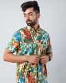Shop Men's Multicolor All Over Flowers & Leaves Printed Shirt-Full