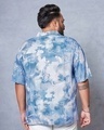 Shop Men's Blue & Grey All Over Printed Oversized Plus Size Shirt-Design