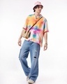 Shop Men's Multicolor All Over Printed Oversized Shirt-Full