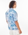 Shop Men's Blue & Grey All Over Printed Oversized Shirt-Design