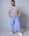 Shop Men's Multicolor All Over Printed Oversized Plus Size Shirt-Full