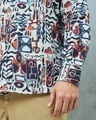 Shop Men's Multicolor All Over Printed Oversized Shirt