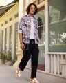 Shop Men's Multicolor All Over Printed Oversized Shirt-Full