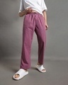 Shop Men's Pink All Over Printed Pyjamas-Front