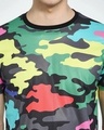 Shop Men's Multicolor Camouflage T-shirt-Design