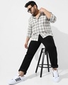 Shop Men's Multicolor Checked Plus Size Shirt-Design