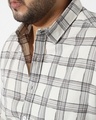 Shop Men's Multicolor Checked Plus Size Shirt-Full