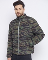 Shop Men's Multicolor Modern Camo Slim Fit Quilted Jacket-Full