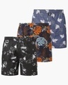 Shop Pack of 3 Men's Multicolor All Over Printed Boxers-Front